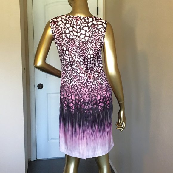 KAREN MILLEN Animal Print Pencil Dress Pink Multi πππ ππππ ππππ! - Picture 8 of 14
